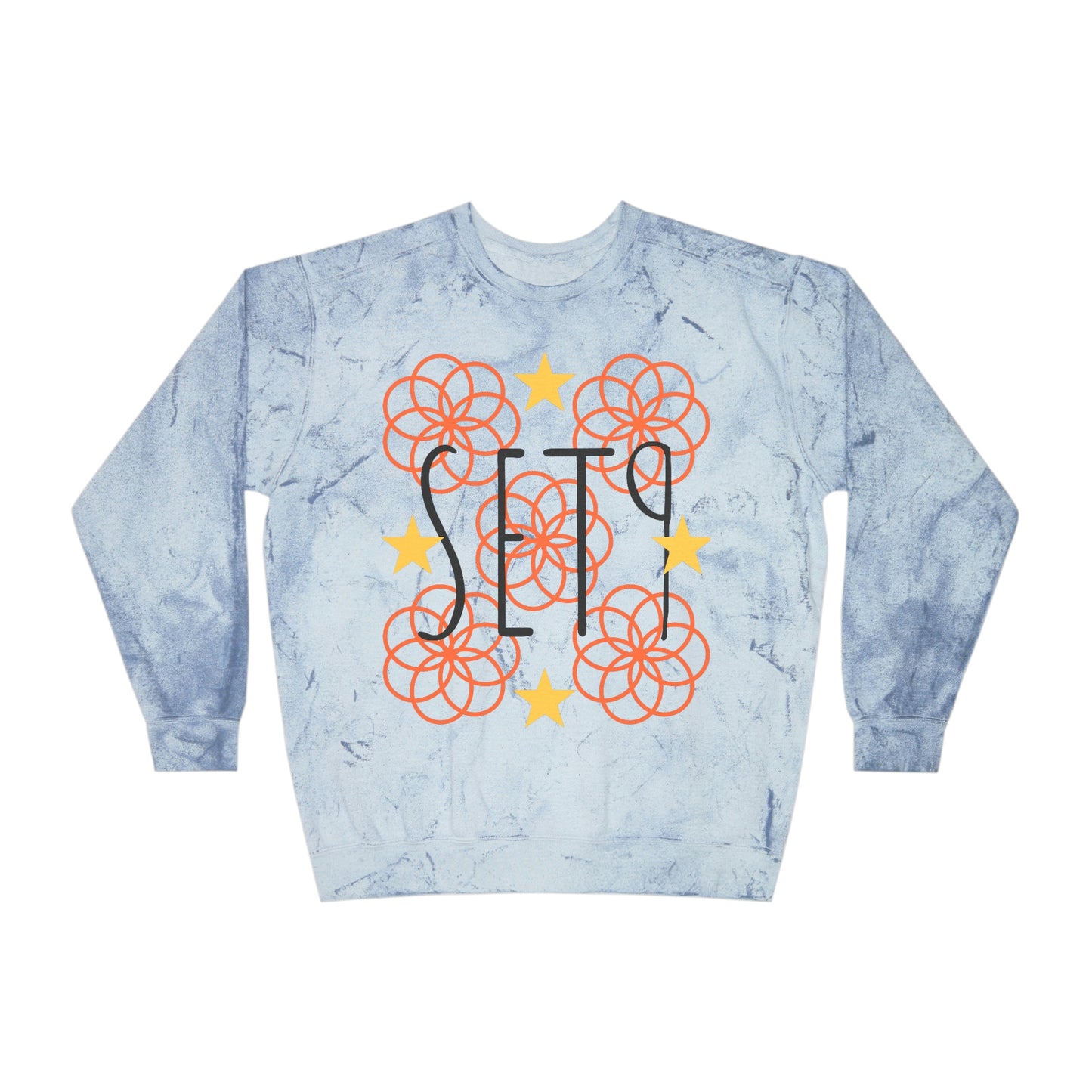 SET9 Unisex Color Blast Crewneck Sweater