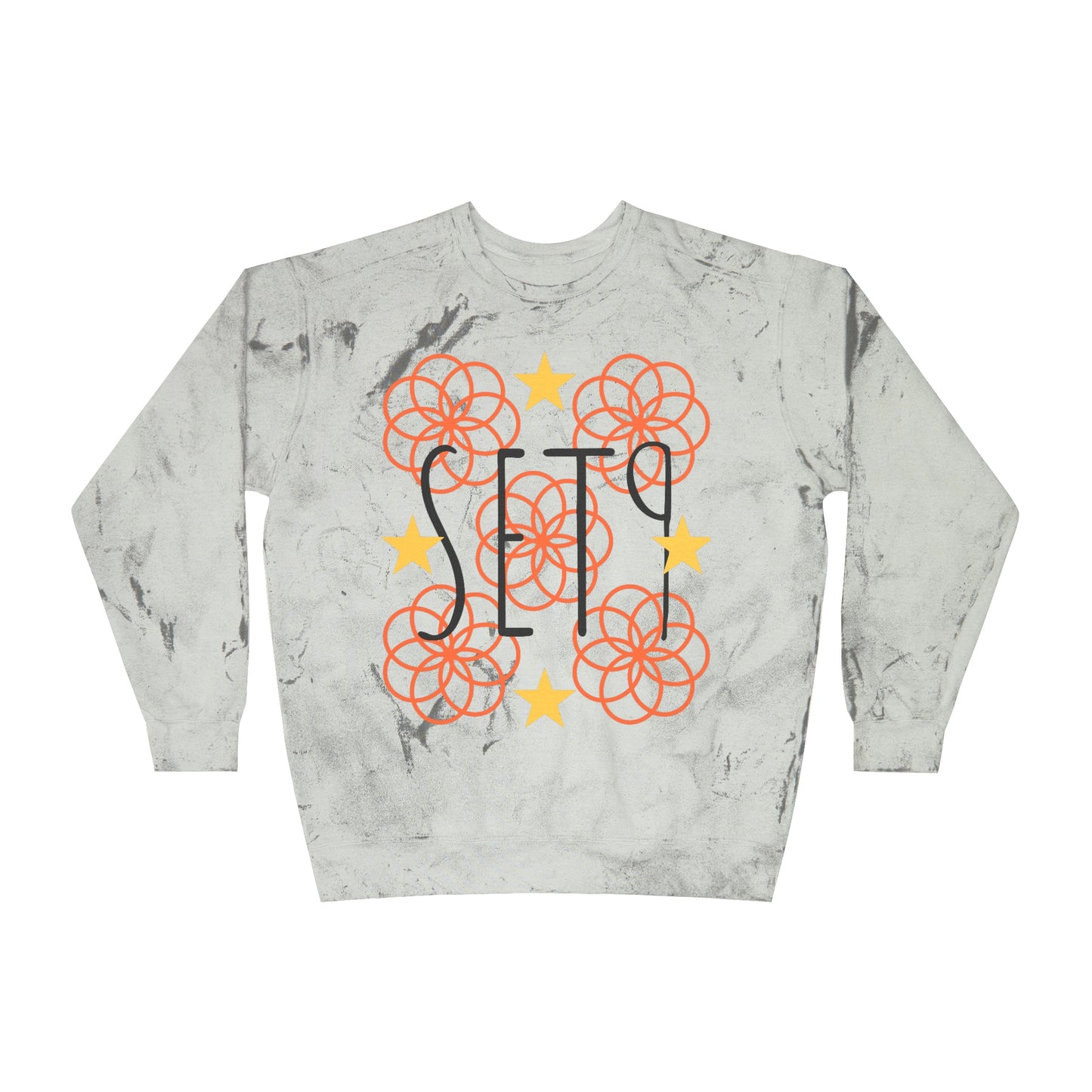 SET9 Unisex Color Blast Crewneck Sweater