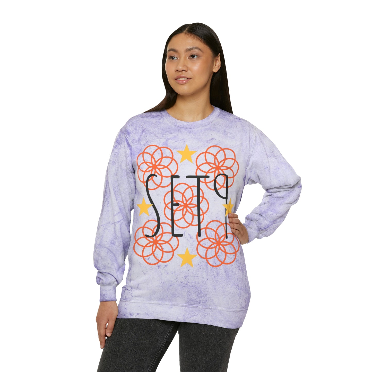 SET9 Unisex Color Blast Crewneck Sweater
