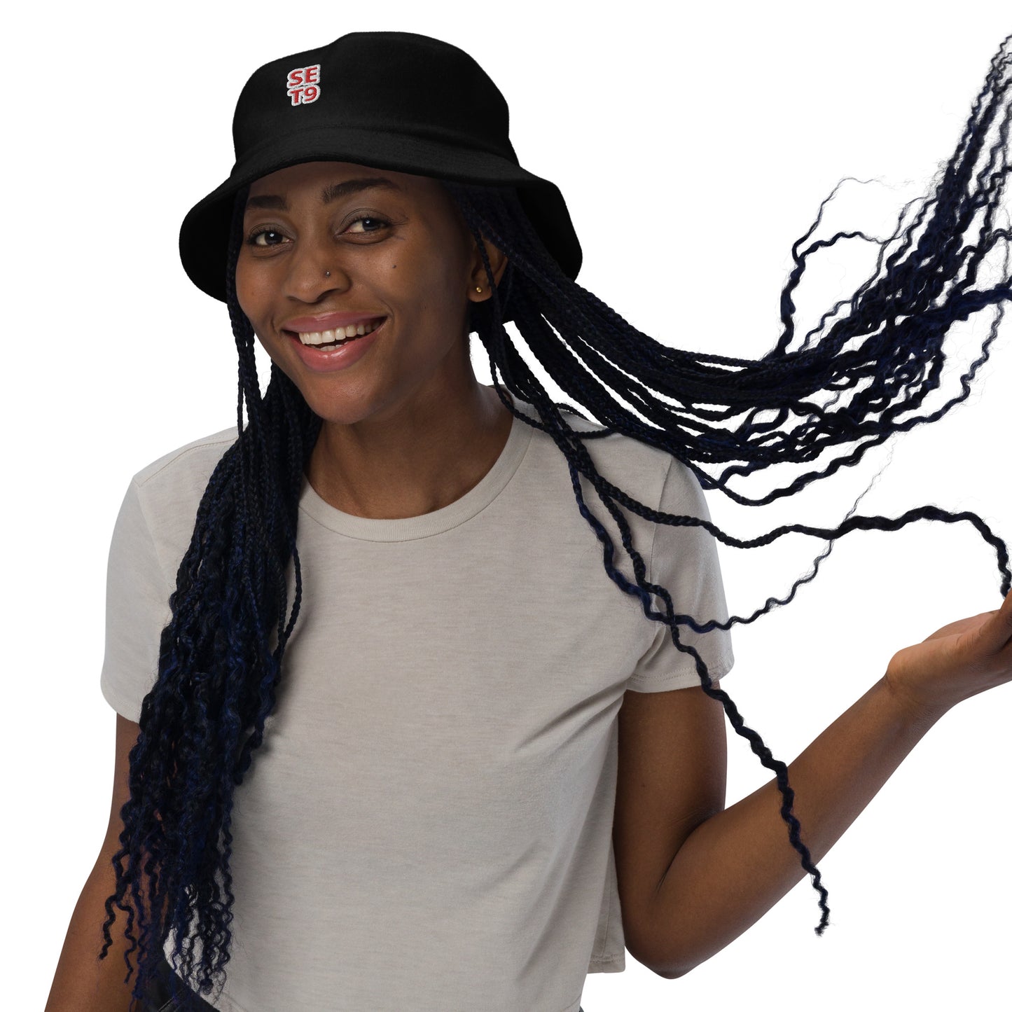 SET9 Unstructured Terry Cloth Bucket Hat